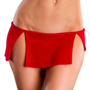 Extreme Micro Mini Skirt with 3 Slits